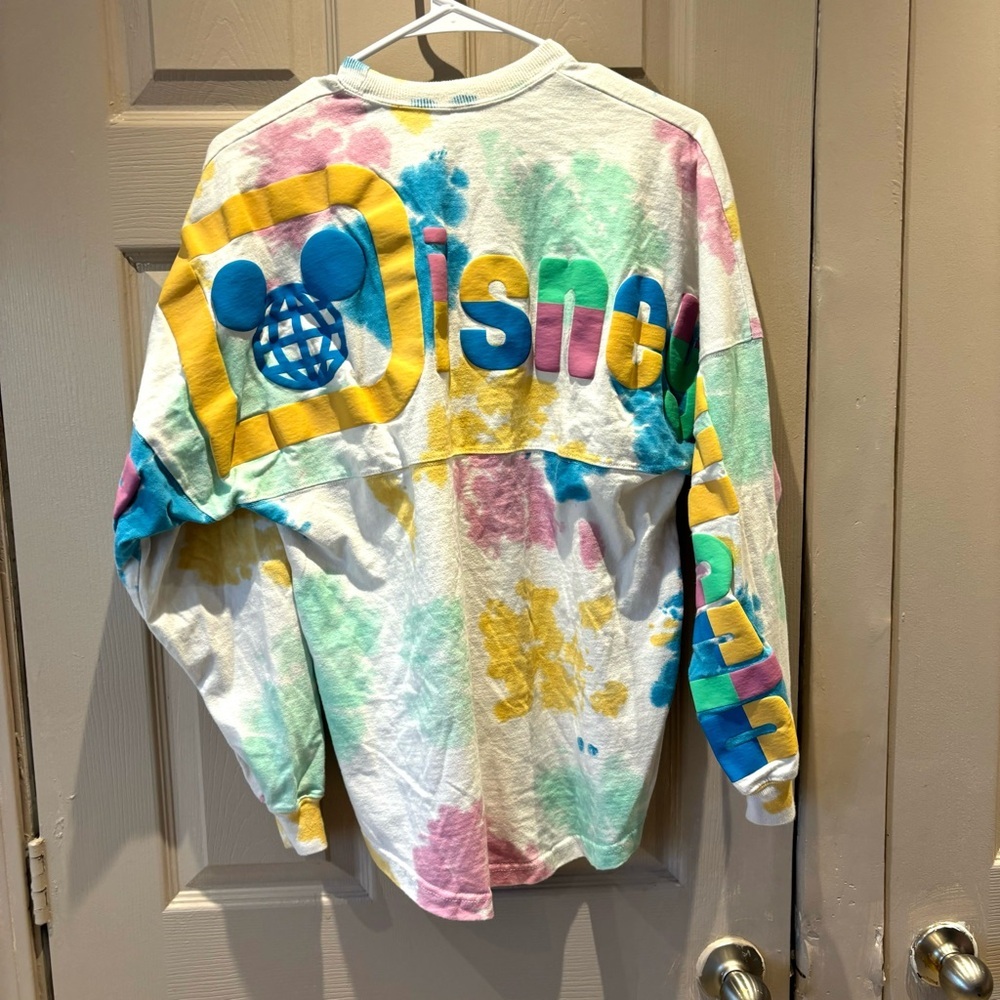 Disney Parks Walt Disney World Spirit Jersey tie-dye pastel 
SZ S. NWOT - Picture 14 of 16